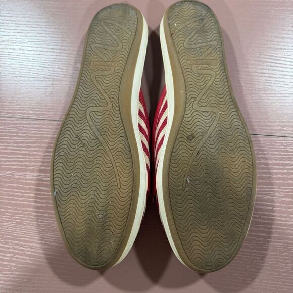 Lands End Red & White Stripe Slide on Sandals Size 10 - Picture 4 of 4